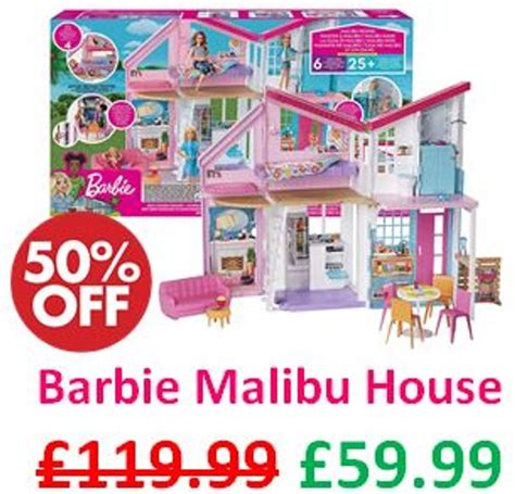 HALF PRICE NOW AT AMAZON! Barbie Malibu House Playset, £59.99 at Amazon