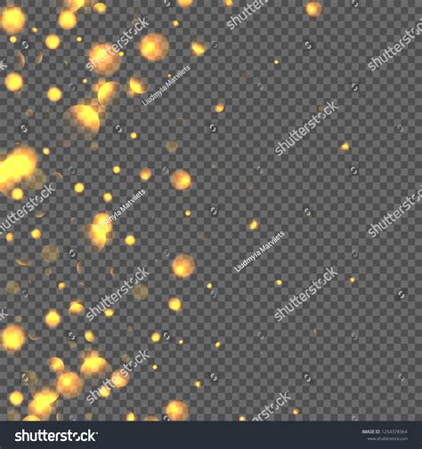 Yellow Bokeh Sparkling Glowing Light Effect Stock Vector (Royalty Free ...