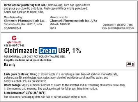 Clotrimazole Cream - FDA prescribing information, side effects and uses