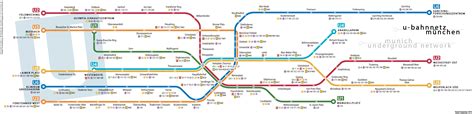 U-Bahn: Munich metro map, Germany | Munich, Subway map, Metro map