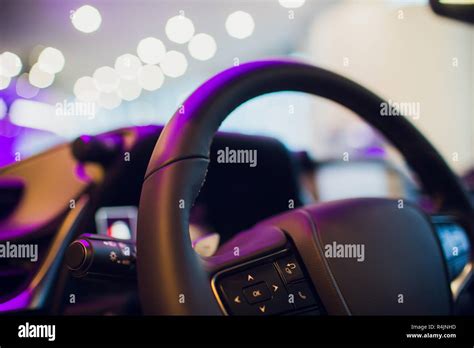 The interior of a modern luxury sports car Stock Photo - Alamy