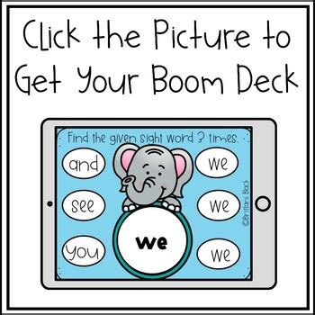 Preschool Boom Cards | Sight Word Activities by Brittani Black | TpT