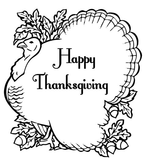 black and white happy thanksgiving clipart - Clipground