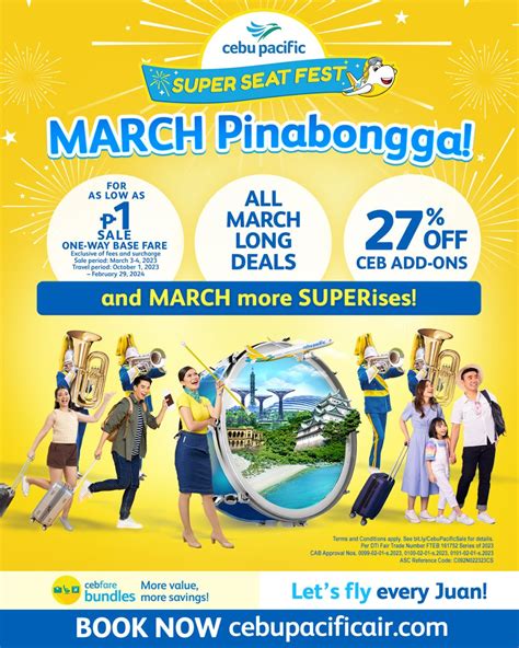 Cebu Pacific offers P1 Flights Until March 4