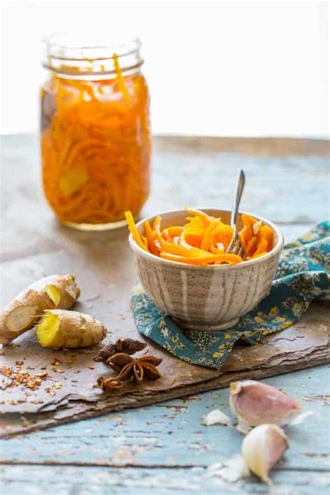 Ginger Pickled Carrots - Healthy Seasonal Recipes