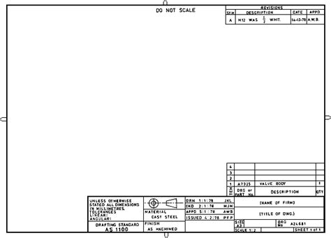 Drawing Sheet Layout (Metric)