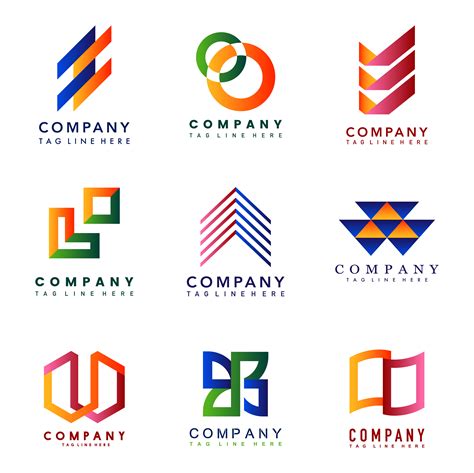 Set of company logo design ideas vector - Download Free Vectors ...