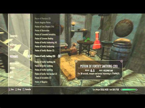 Skyrim alchemy recipes fortify restoration - twistedqust