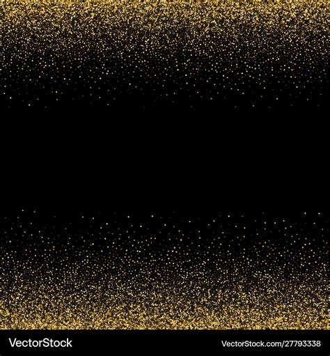 Sparkling glitter border frame gold Royalty Free Vector