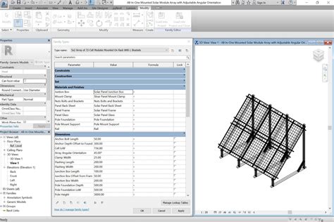 All-In-One Adjustable Mounted Solar Module Array 3D model | CGTrader