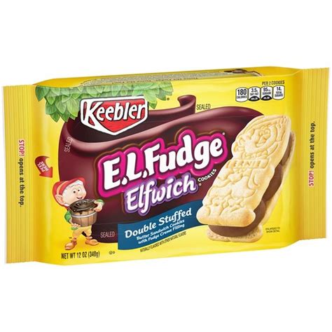 Keebler Fudge Shoppe Cookies E.L.Fudge Double Stuffed Original 12oz ...