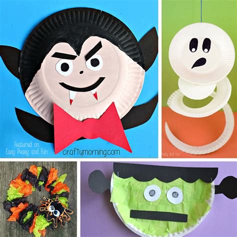 Halloween Paper Plate Crafts for Young children - Mobitool