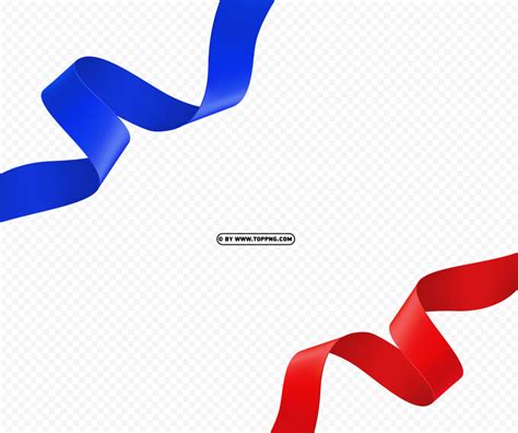 Blue And Red USA Flag Colors Ribbons HD PNG - Image ID 489074 | TOPpng