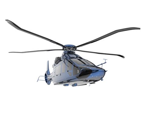 Helicopter isolated on transparent background. 3d rendering ...