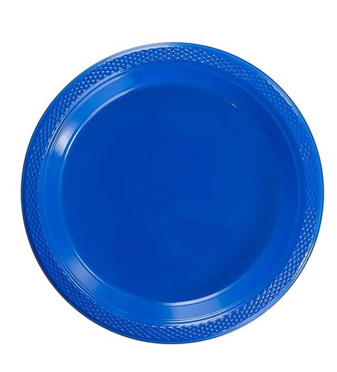 Exquisite 9" Disposable Plastic Plates Bulk - 100 Count Party Pack ...