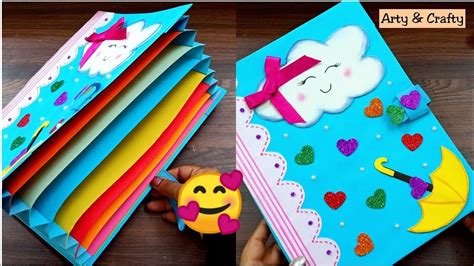 Folder Diy, Paper Folder, Art Folder, File Folder, School Diy, School ...