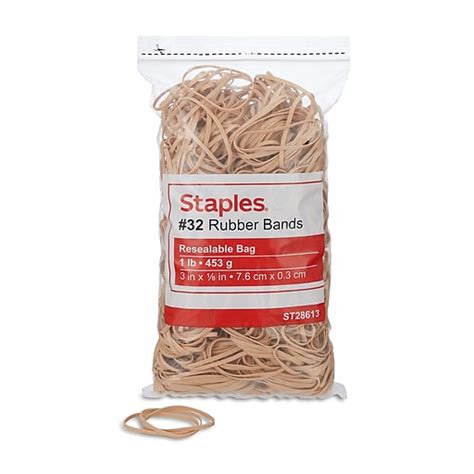 Staples Economy Rubber Bands, #32, 1 lb. Bag, 900/Pack (28613-CC) | Staples