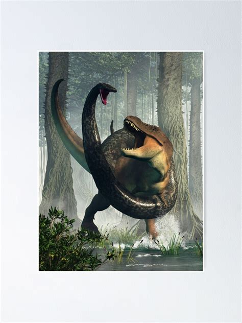 "T-Rex vs Titanoboa" Poster for Sale by DanielEskridge | Redbubble