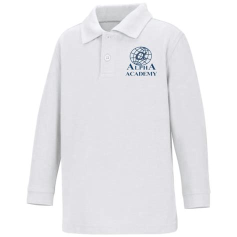 Youth Medium White Long Sleeve – Alpha Academy