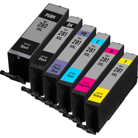 Canon PGi-280 XXL & Canon Cli-281XXL Combo | 6 Pack | 1ink.com