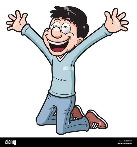 Vector illustration of Happy man Cartoon Stock Vector Image & Art - Alamy