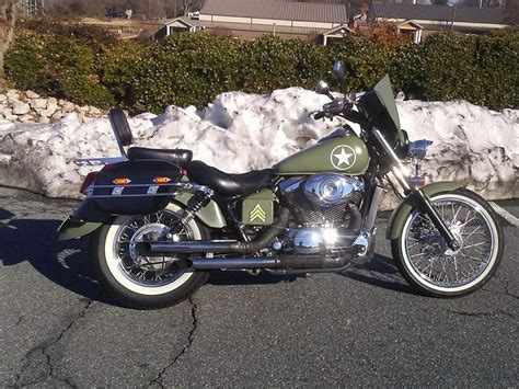 Honda Shadow, Army OD Green. Honda Shadow, Bobbers, Motorcycles, Army ...