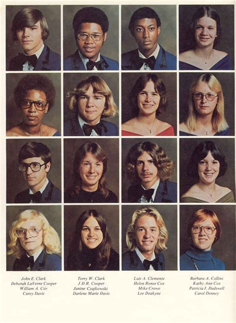 A random page from a 1970's American high school yearbook. : r/pics