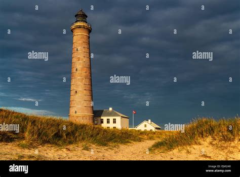 Lighthouse Skagen, Denmark Stock Photo - Alamy