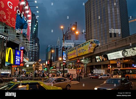 Bukit Bintang Plaza at night monorail Kuala Lumpur Malaysia Stock Photo ...