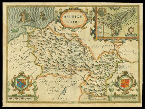 Speed's map of Denbighshire | British Antique Dealers Association