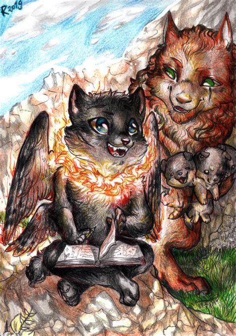 Look, a baby cerberus by FuriarossaAndMimma on DeviantArt