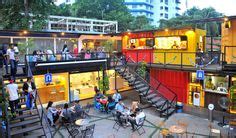 64 Semi outdoor foodcourt ideas | food court design, restaurant design ...