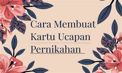 Inspirasi Membuat Kartu Ucapan Pernikahan Unik danÂ Menarik - Parboaboa