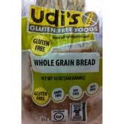 Udi's Gluten Free Foods Whole Grain Bread: Calories, Nutrition Analysis ...