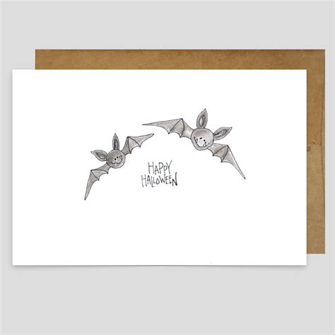 Happy Halloween Bats - Greeting Card