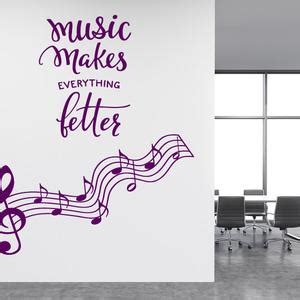 Music Notes Wall Decals, Music Wall Decal, Music Makes Everything ...