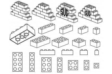 Printable Lego Brick Outline