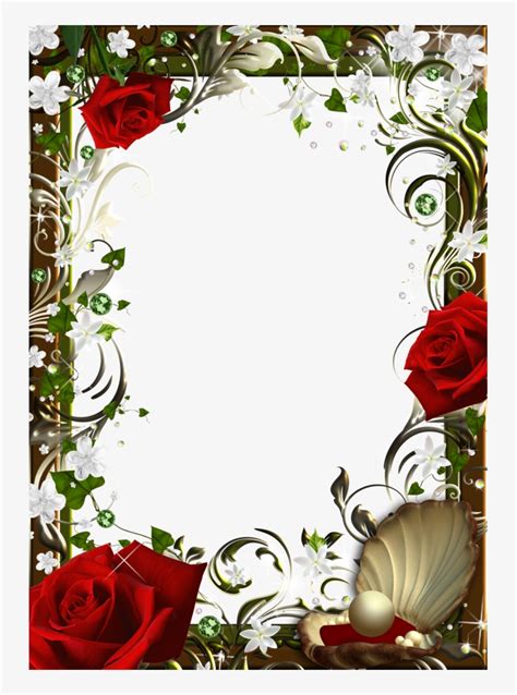 Red Rose Border Clipart - Asesores