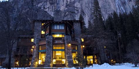 The Ahwahnee Hotel in winter in Yosemite NP - Photo by Mark Sedenquist ...