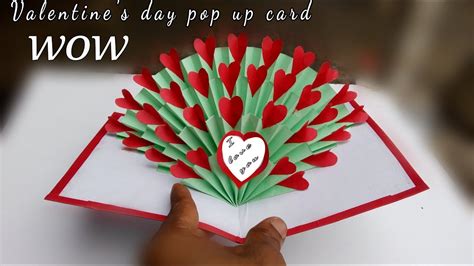 hand made gift for valentine's day / valentine's day pop up card ...