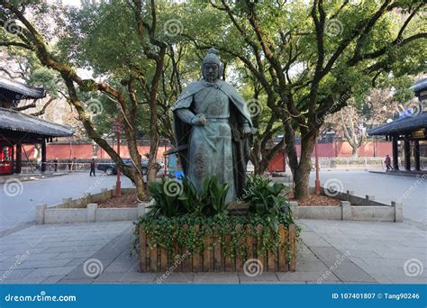 Statue of General Yue Fei Located Next To West Lake in Hangzhou, China ...