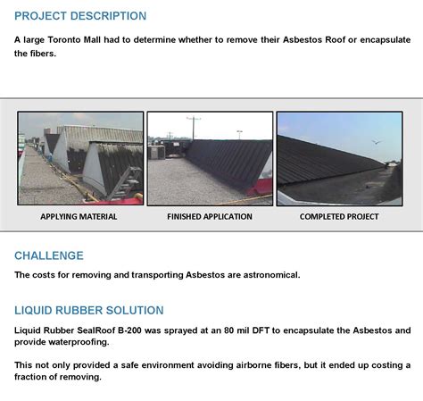 Liquid Rubber Asbestos Roof Application | waterproofing specialists