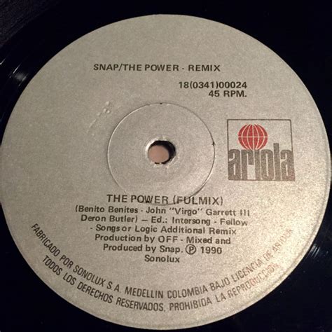 Snap! - The Power - Remix (1990, Vinyl) | Discogs