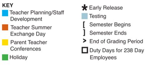 Polk Elementary - School District Instructional Calendar - El Paso Isd ...