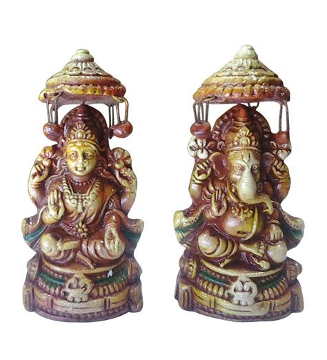 Buy Lakshmi - Ganesh Idols For Diwali Pooja Online - Religious Idols ...