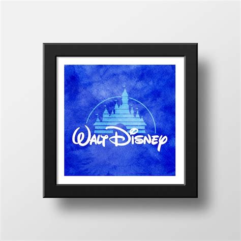 Walt Disney Retro VHS Intro Logo Disney Castle Illustration | Etsy UK