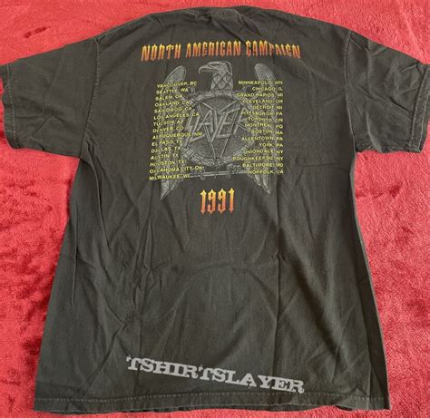 Slayer - Seasons In The Abyss Tour - 1991 | TShirtSlayer TShirt and ...