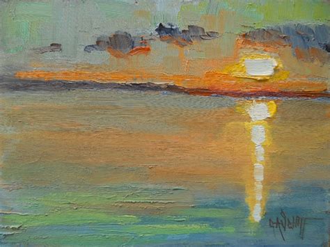 Daily Painters Abstract Gallery: Sunset Paintings, Daily Painting ...