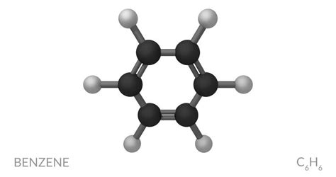 Benzene is an organic chemical compound with the formula C6H6.