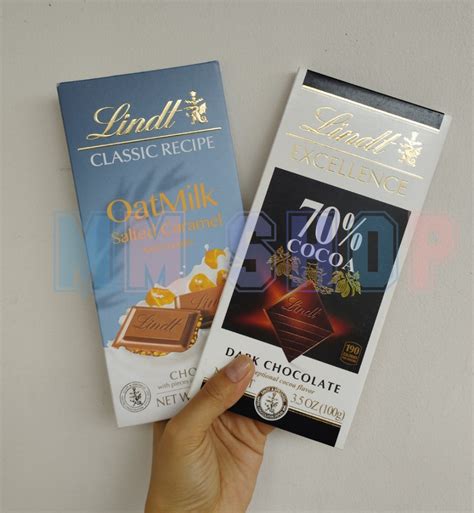 Lindt Oat Milk & Lindt 70% Cocoa, Food & Drinks, Chilled & Frozen Food ...